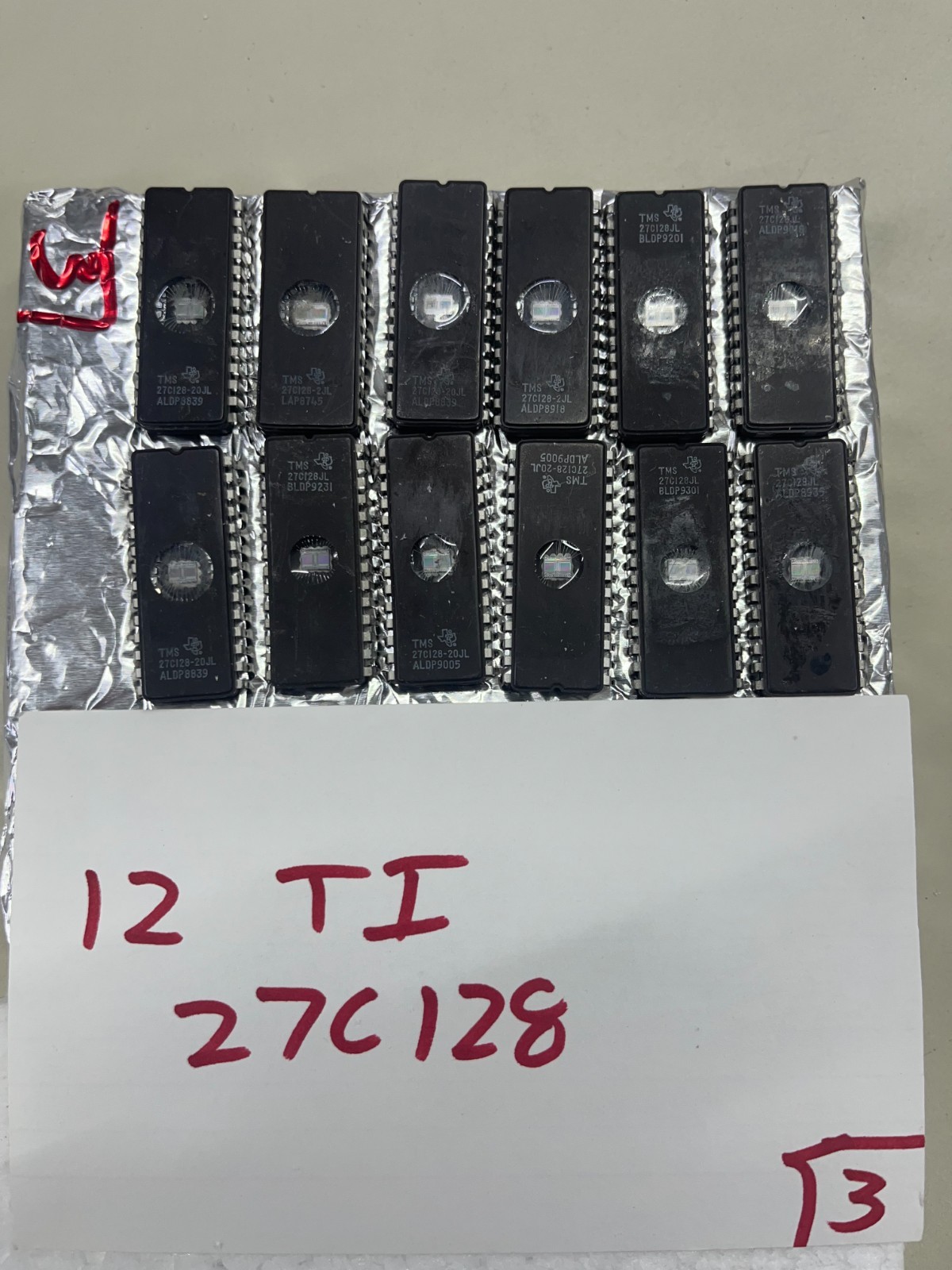 12 Texas Instruments TMS 27C128 Pulls, Not from China