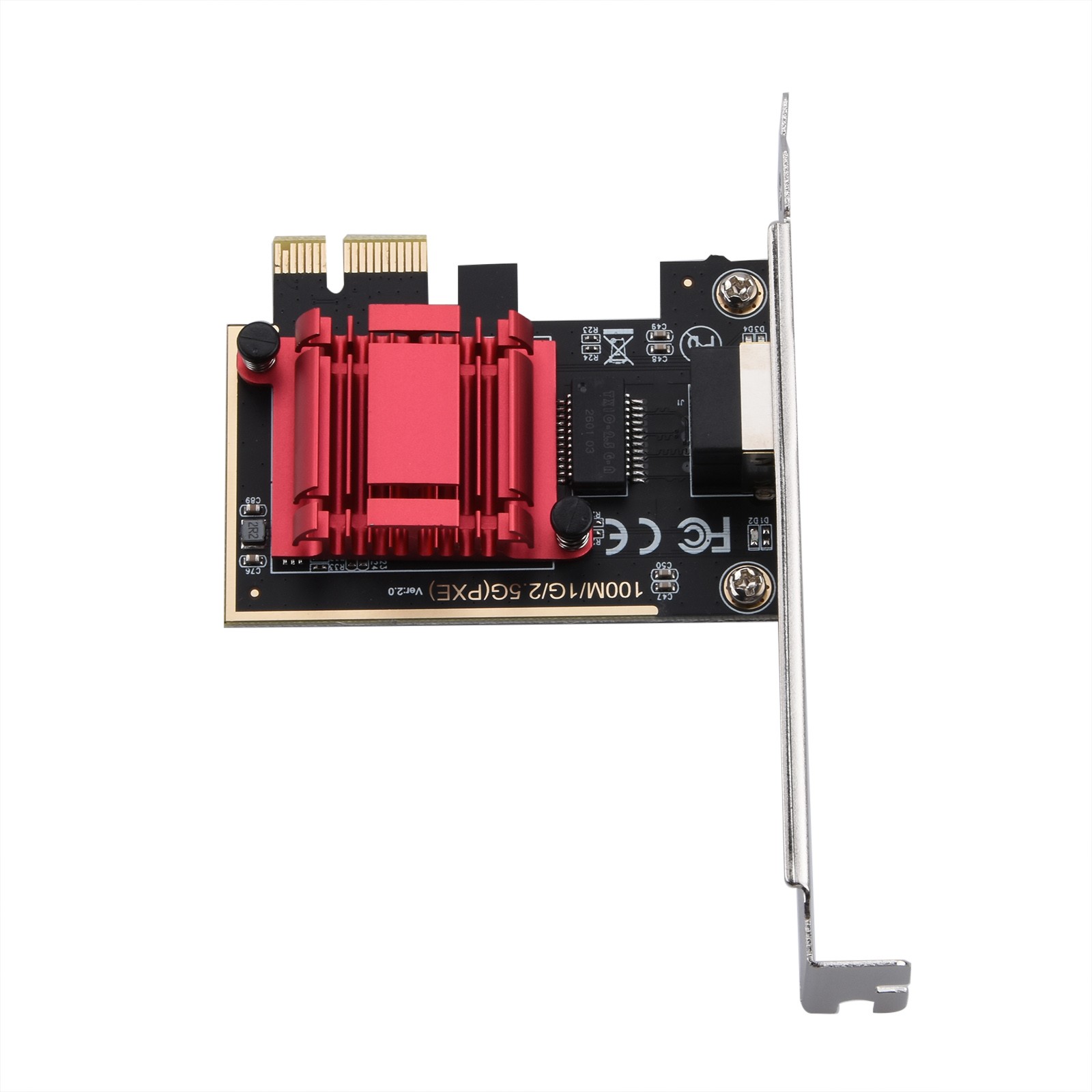 2.5Gbps Network Card RTL8125 Clip RJ45 Port PCI-E Network Card For PC Win10/11