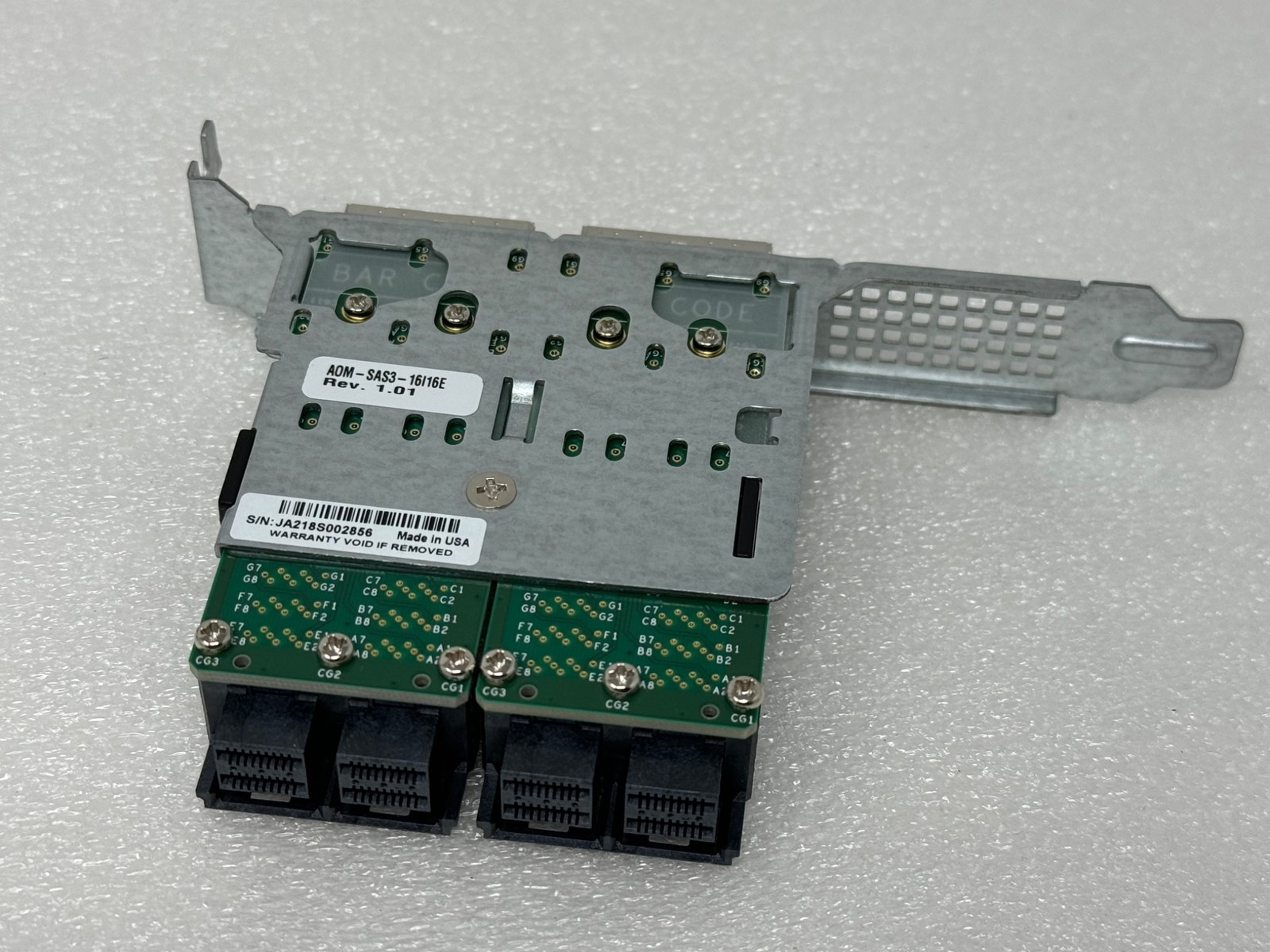 Supermicro AOM-SAS3-16I16E Internal to External Cable Adapter 16-Port MiniSAS