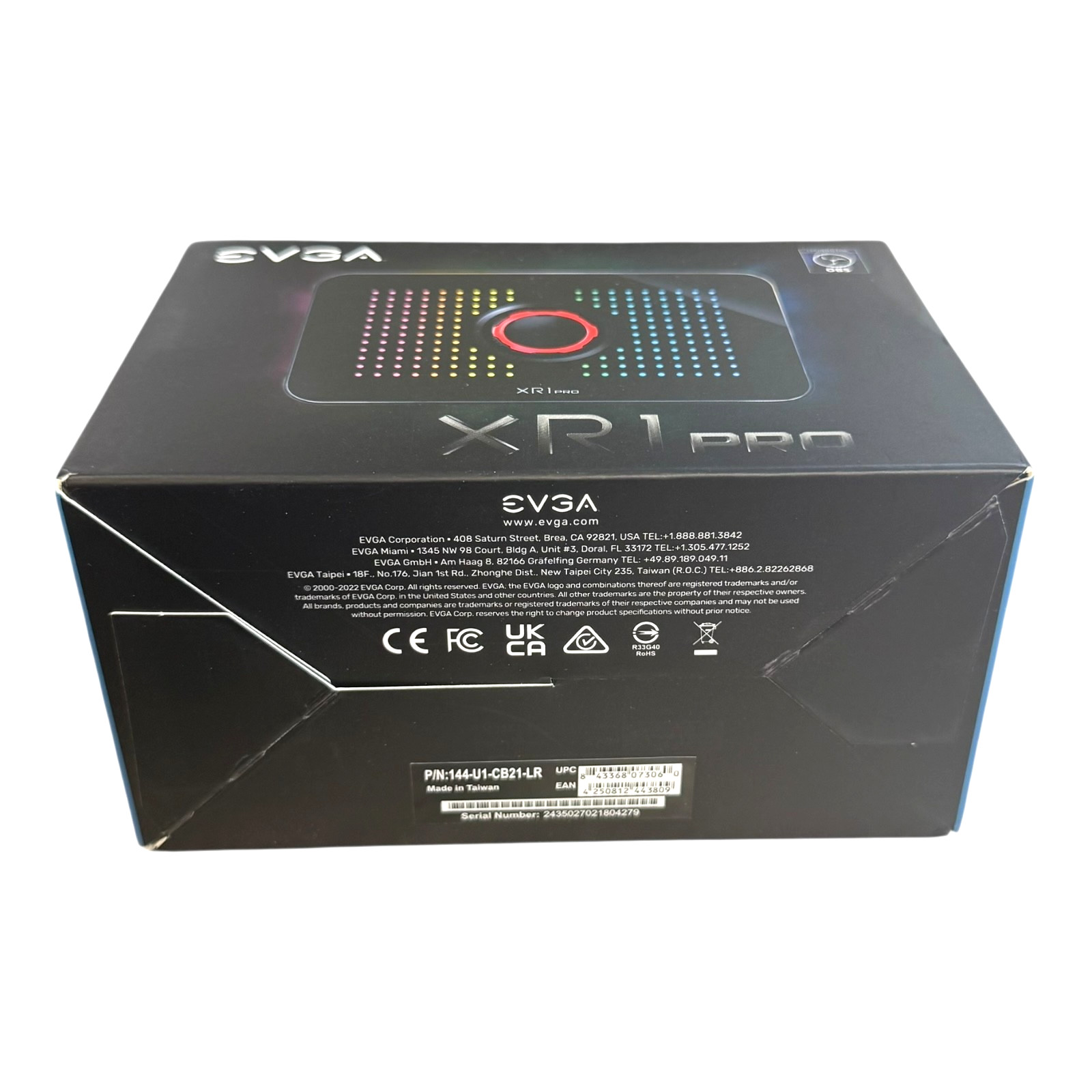 EVGA XR1 Pro Capture Card, 1440p/4K HDR Capture/Pass Through, Certified for OBS