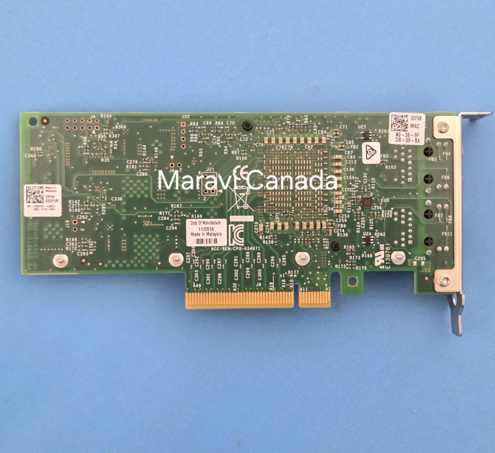 Original Intel X540-T2 dual port 10Gb RJ45 adapter X540T2G1P5 with blue sticker