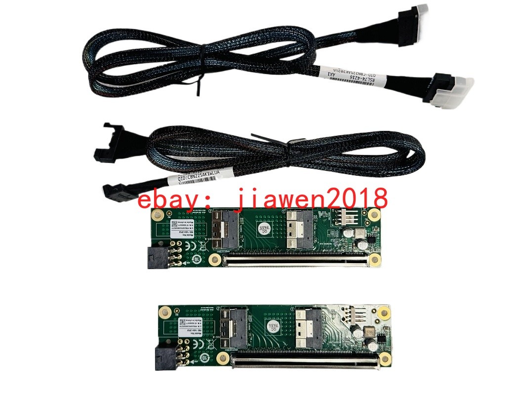 PCI Express x16 to SFF-8654 Adapter 2*PCI-E X8 + 2*Baseplate 2*70CM Cable