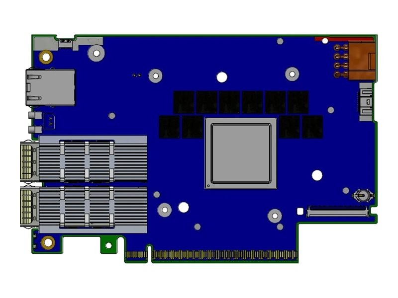 .NVIDIA BlueField-3 B3210E E-Series FHHL DPU 100 – Netzwerkkarte Network adapter