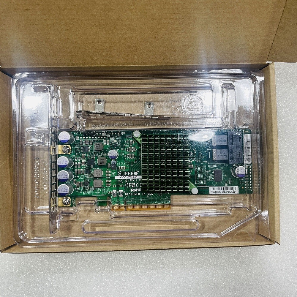 Supermicro SAS3008 AOC-S3008L-L8e – LSI 9300-8i 12Gbps SAS-3 HBA IT mode