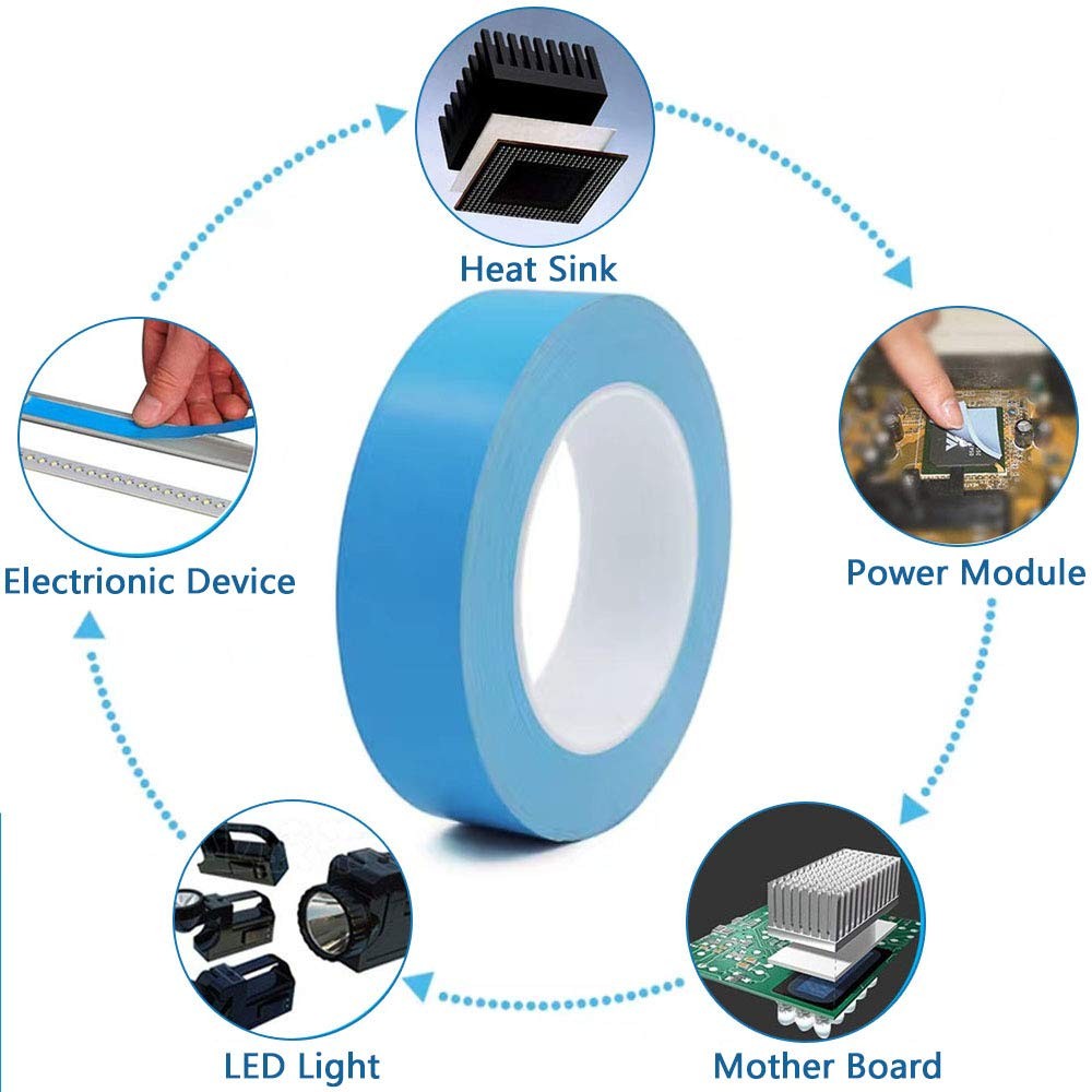 Double Side Thermal Conductive Adhesive Tape For Heatsink 10mm x 25M x 0.2mm