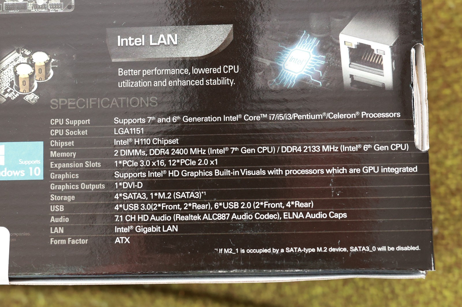 Asrock H110 PRO x13 PCI SLOT BTC+ Motherboard LGA1151 Factory Sealed NEW Vietnam