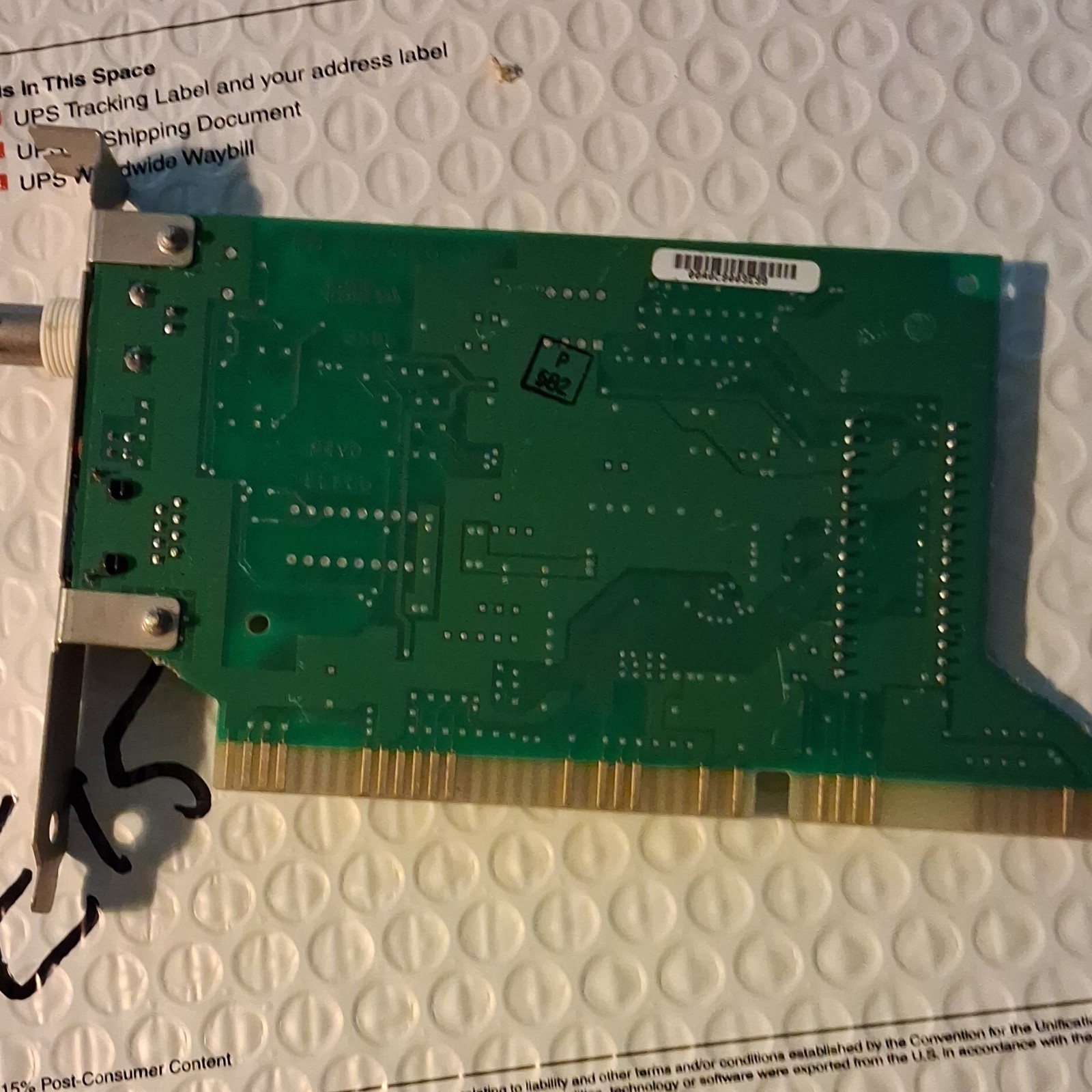 Intel 82559FX ISA 10/100 Ethernet Network Card 2-Port RJ-45 BNC 325621-002