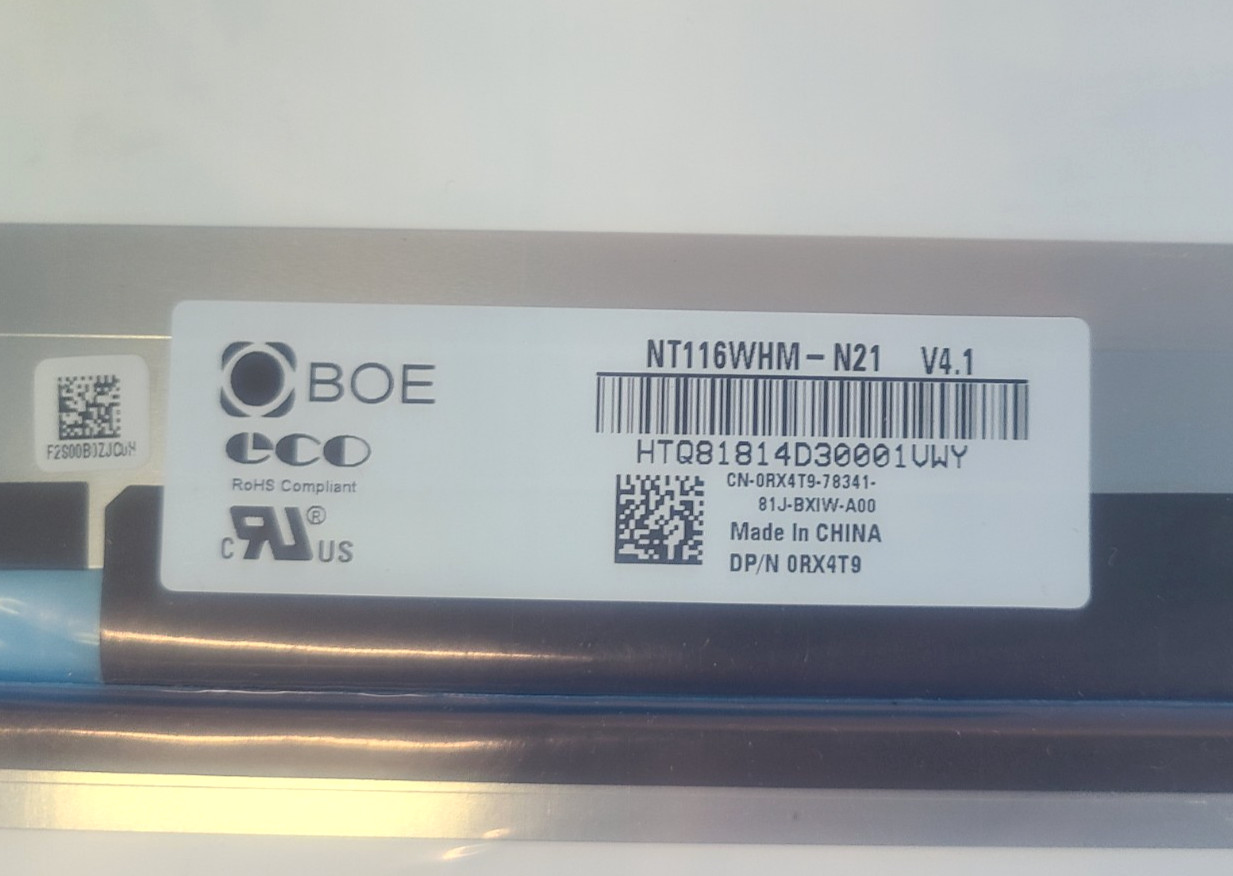 Lot of 7 NEW BOE NT116WHM-N21 V4.1 Matte 1366×768 LCD 11.6″ 30pin Displays