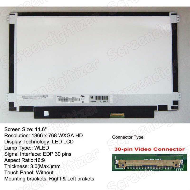 Screen Replacement for Dell Chromebook 3100 HD 1366×768 Matte LCD LED Display