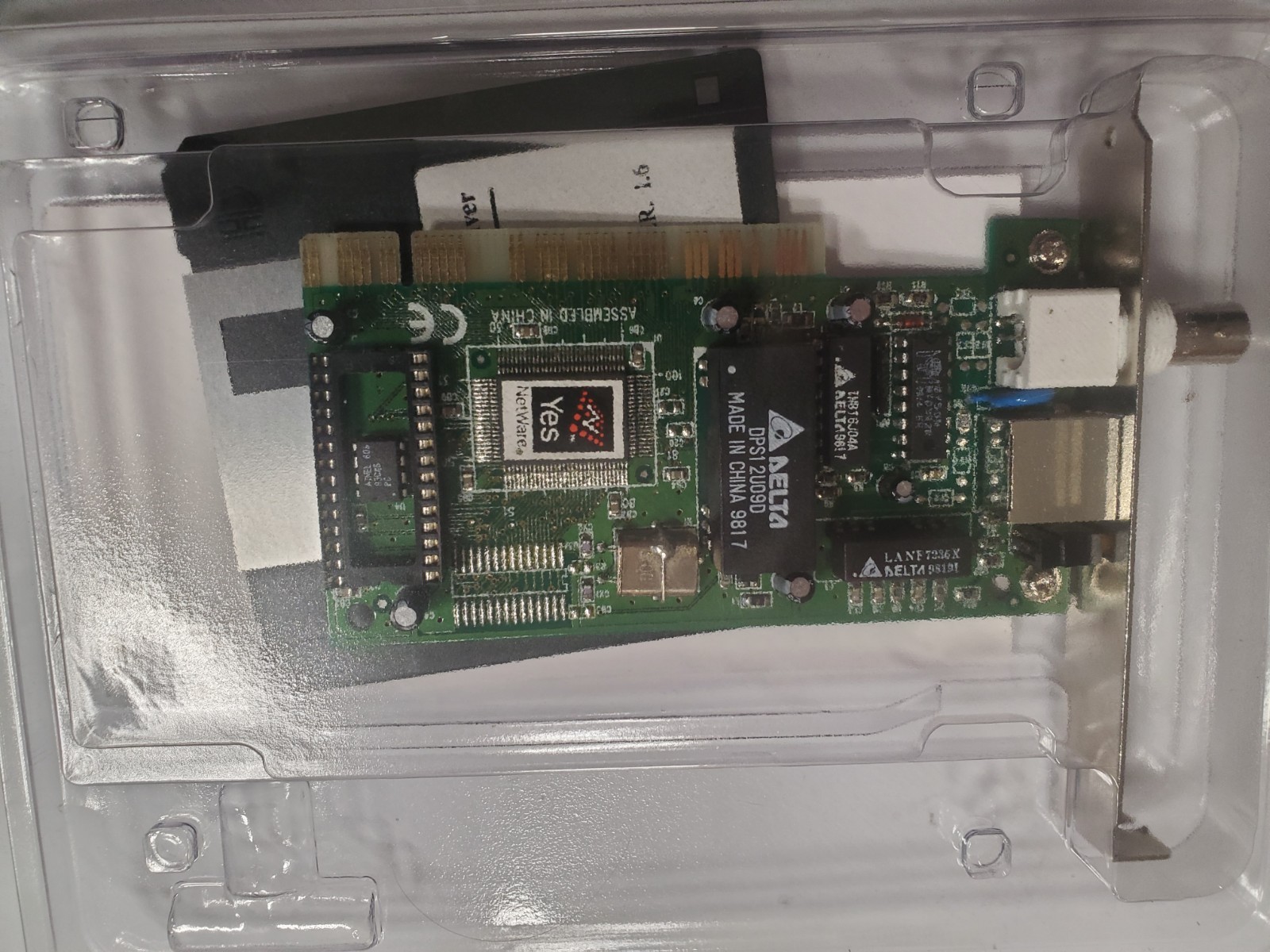 PCI Ethernet adapter 10Base2 & 10Base-T 10Mbps