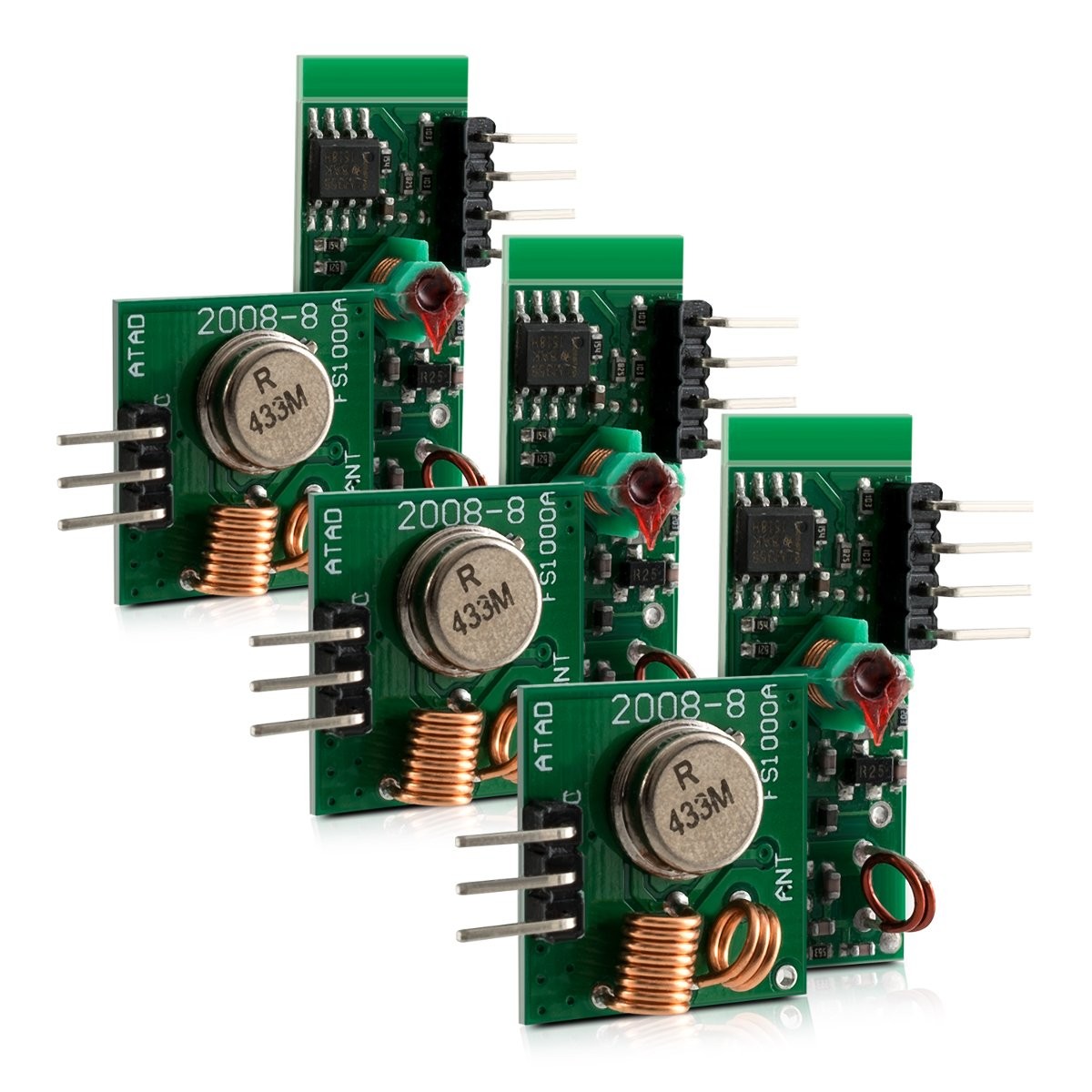 433 MHz Transmitter and Receiver Module Kit for Remote Control Raspberry Pi A…