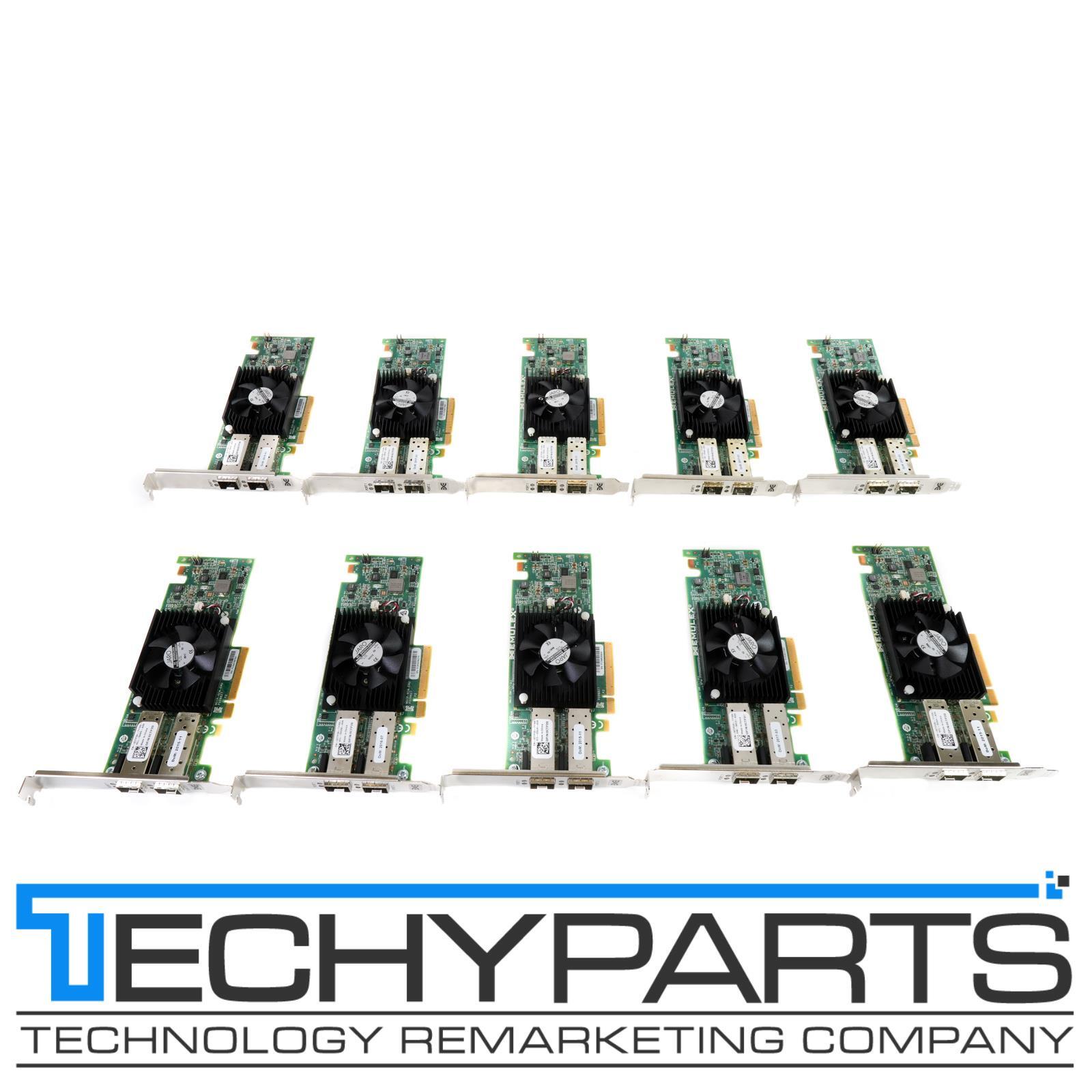 Lot 10x Dell CTP20 Emulex OneConnect OCe14102-U1-D 2P 10GbE SFP+ PCIe 3.0 x8 CNA