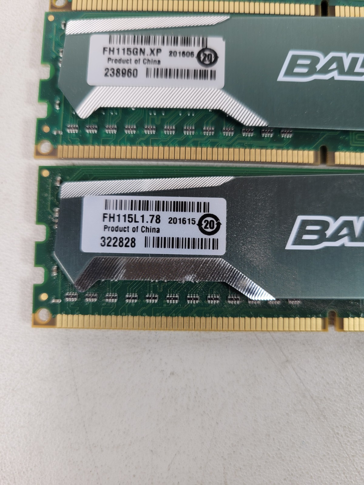 16GB (4x4GB) PC3-12800U DDR3-1600MHz Non-ECC Crucial BLS4G3D1609DS1S00.16FPR2