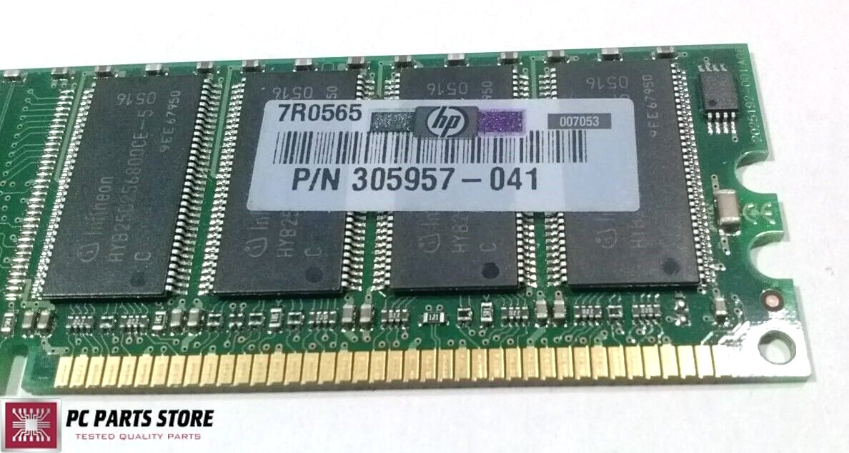 Kingston 256MB PC-2700U DDR 333MHZ CL2.5 Desktop RAM Memory KT305957-041 TESTED