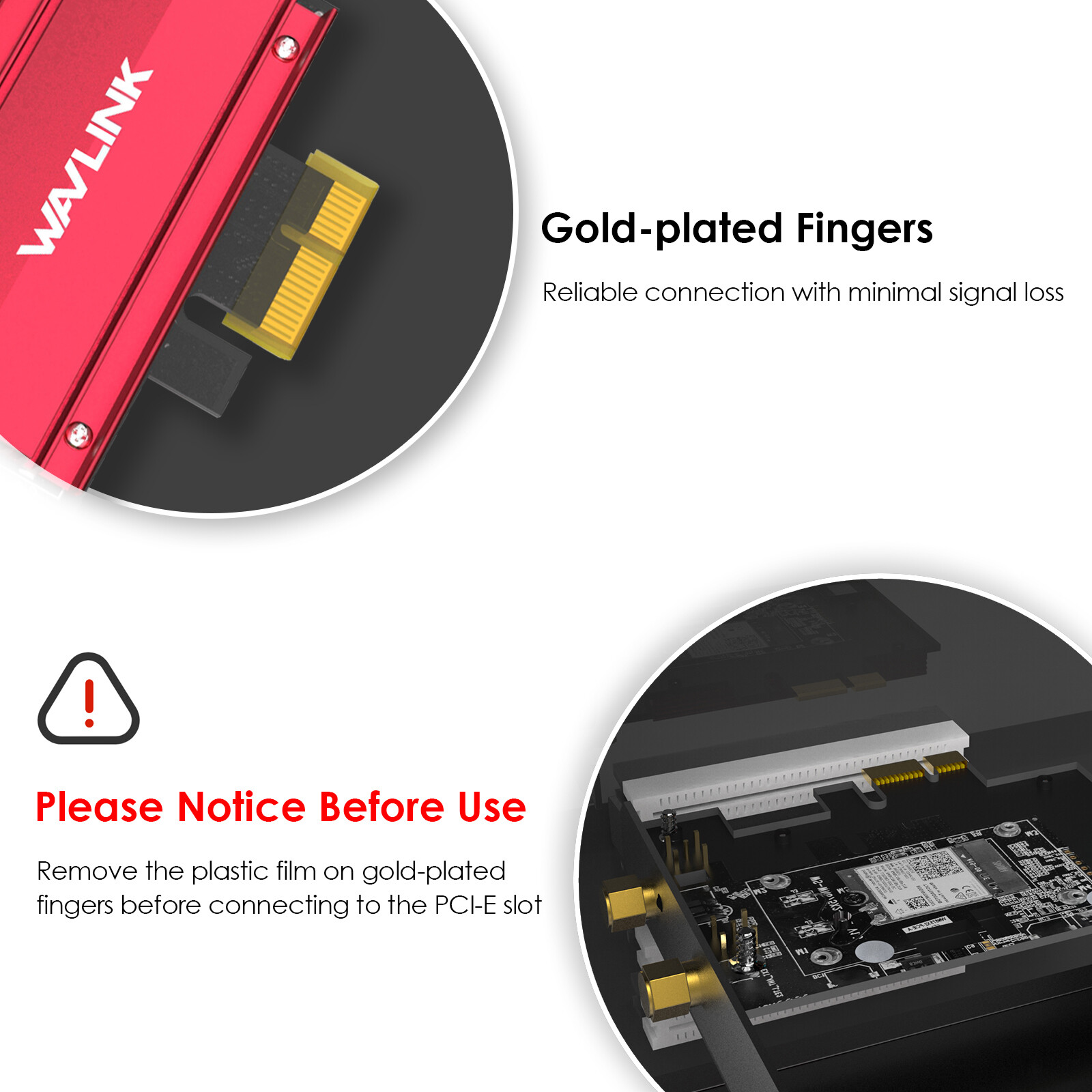 WAVLINK WiFi 7 PCIe Card Tri-Band BE8800, BT5.4, 5800Mbps, Win11/10 for Desktops