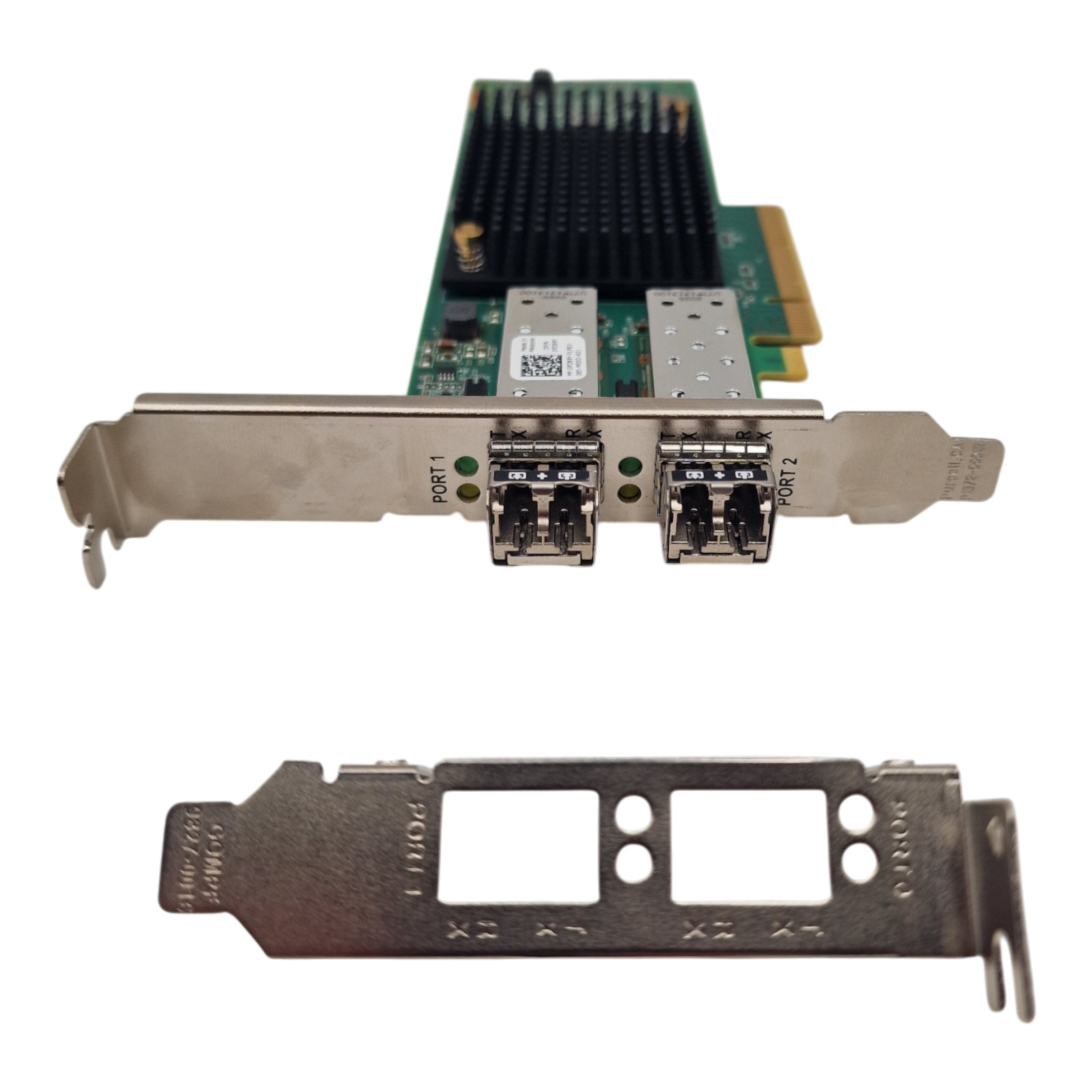 NEW Dell Emulex LPe35002 Dual Port 32Gb FC SFP+ HBA HH+FH PD89Y + 2x 32Gb SFP+