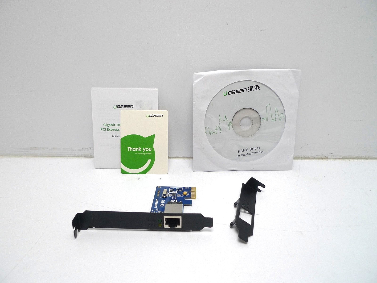 UGREEN 30771 Gigabit 10/100/1000Mbps Throughput PCI Express Network Adapter Card