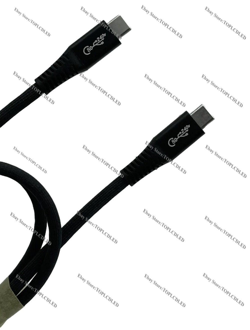 Thunderbolt 4 3 USB 4.0 Type-C Fast Charging&Data Cable 80Gbps PD 240W 8K Wire