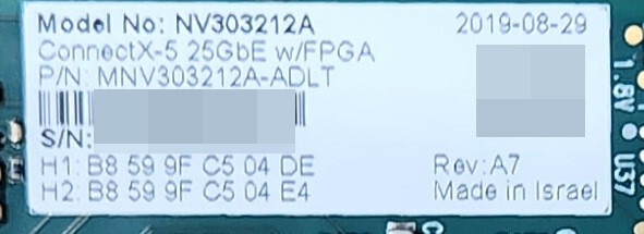 Dell EMC / Mellanox MNV303212A-ADLT Innova-2 Flex Open SmartNIC with KU15P FPGA