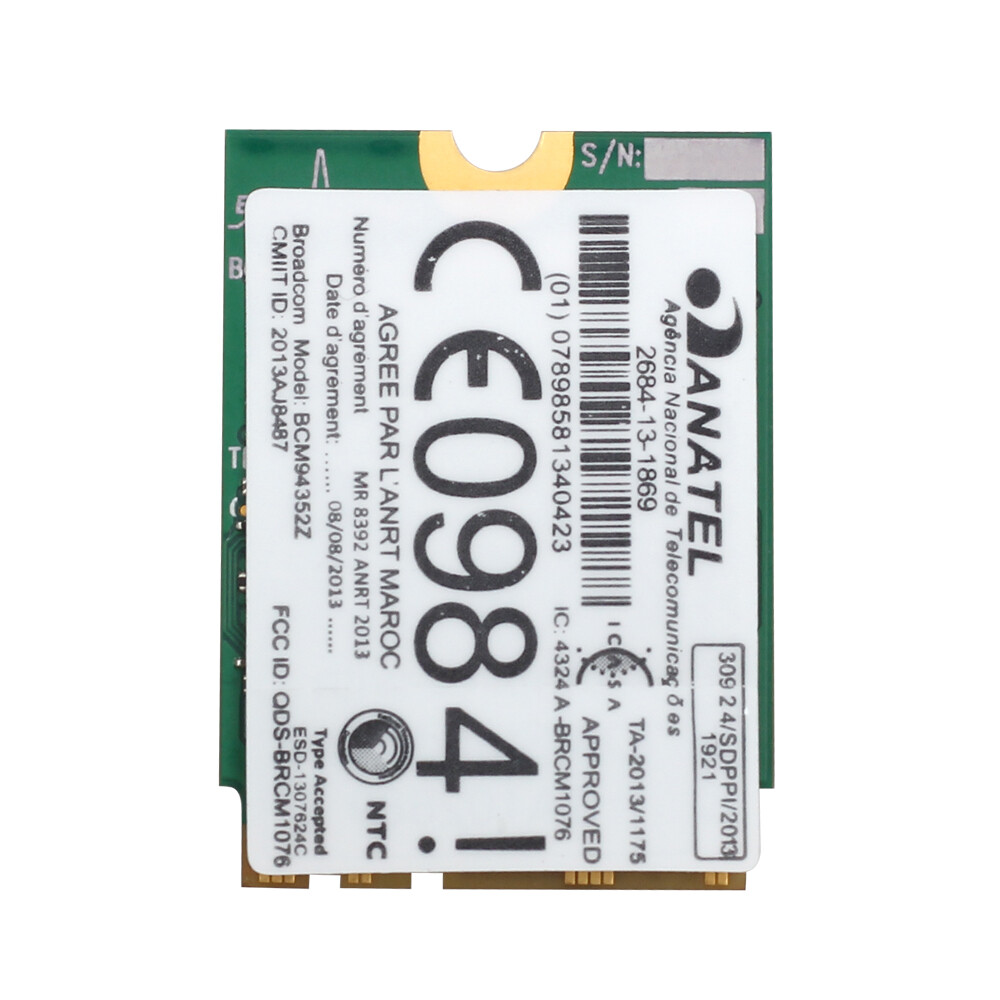 BCM94352Z M.2 NGFF WiFi Bluetooth Card for Sonoma macOS PC Windows Plug and Play