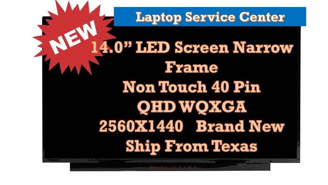 TL140BDXP01-00 TL140BDXP01 00 Panel Matrix 2560*1440 EDP 40 Pins LCD Screen