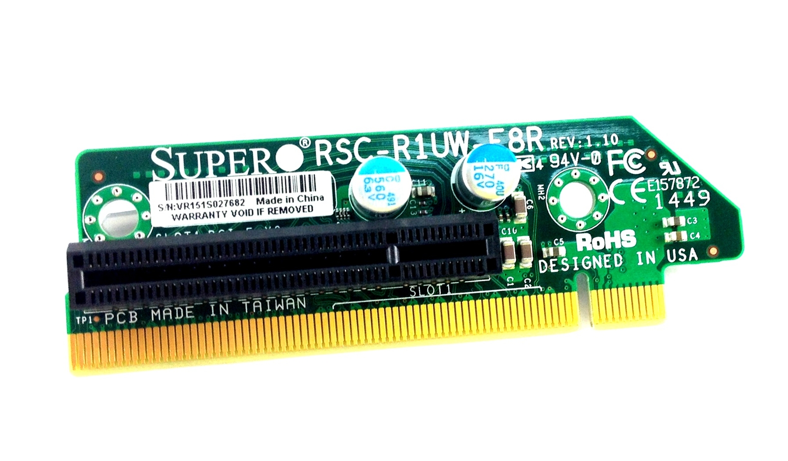 Supermicro 1U Rhs Wio & PCI-Express X 8 Riser Card