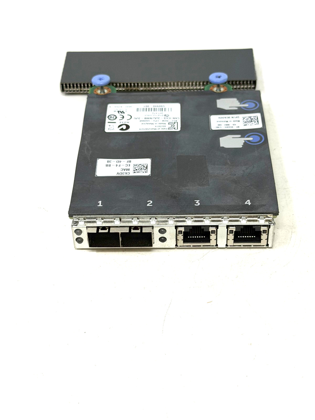 *Lot of 4* Dell Dual-port Network Daughter Card 10GBE SFP for Dell C63DV