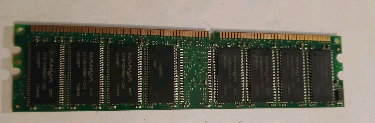 512MB DDR Desktop RAM PC2100U 266MHz CL2.5 Nanya NT512D64S8HB0G-75B