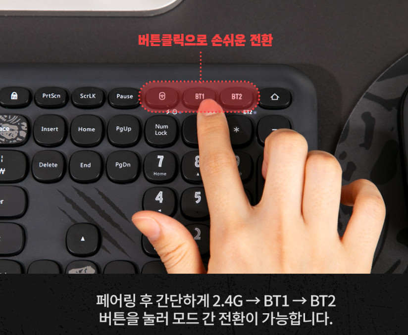Royche Universal Jurassic Park Wireless Keyboard Multi-Pairing Genuine