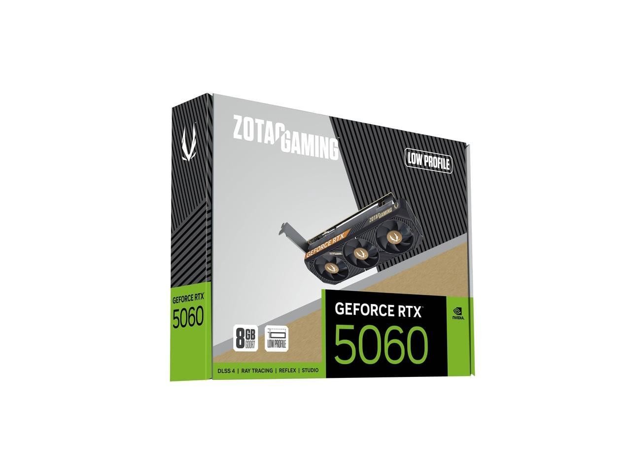 ZOTAC GAMING GeForce RTX 5060 Low Profile 8GB GDDR7 PCI Express 5.0 x8 Video Car