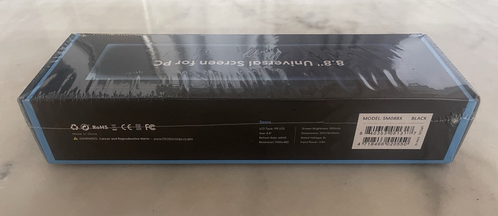 Lian Li 8.8″ Universal Screen for PC Customizable ARGB Frame SM088X NEW/SEALED