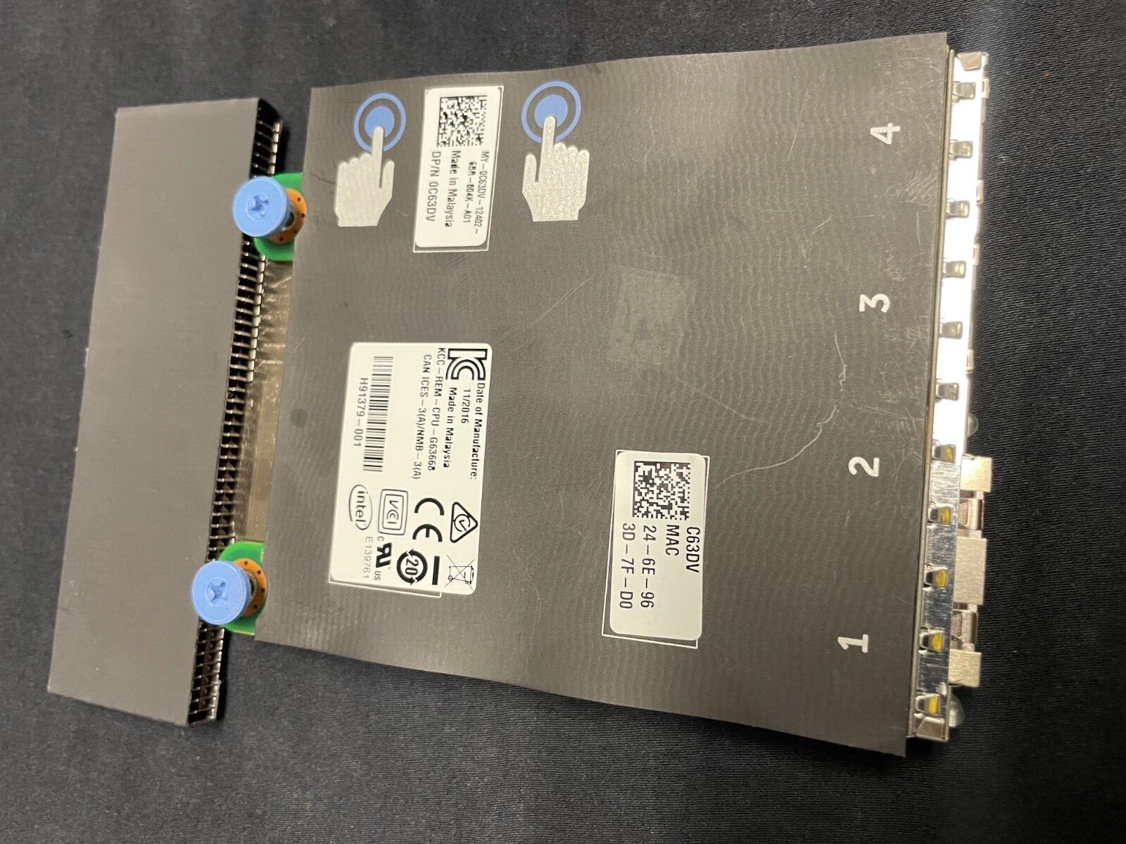 Dell Intel X520 i350 Dual Port 10GbE Base-T and Dual Port 1GbE NIC C63DV