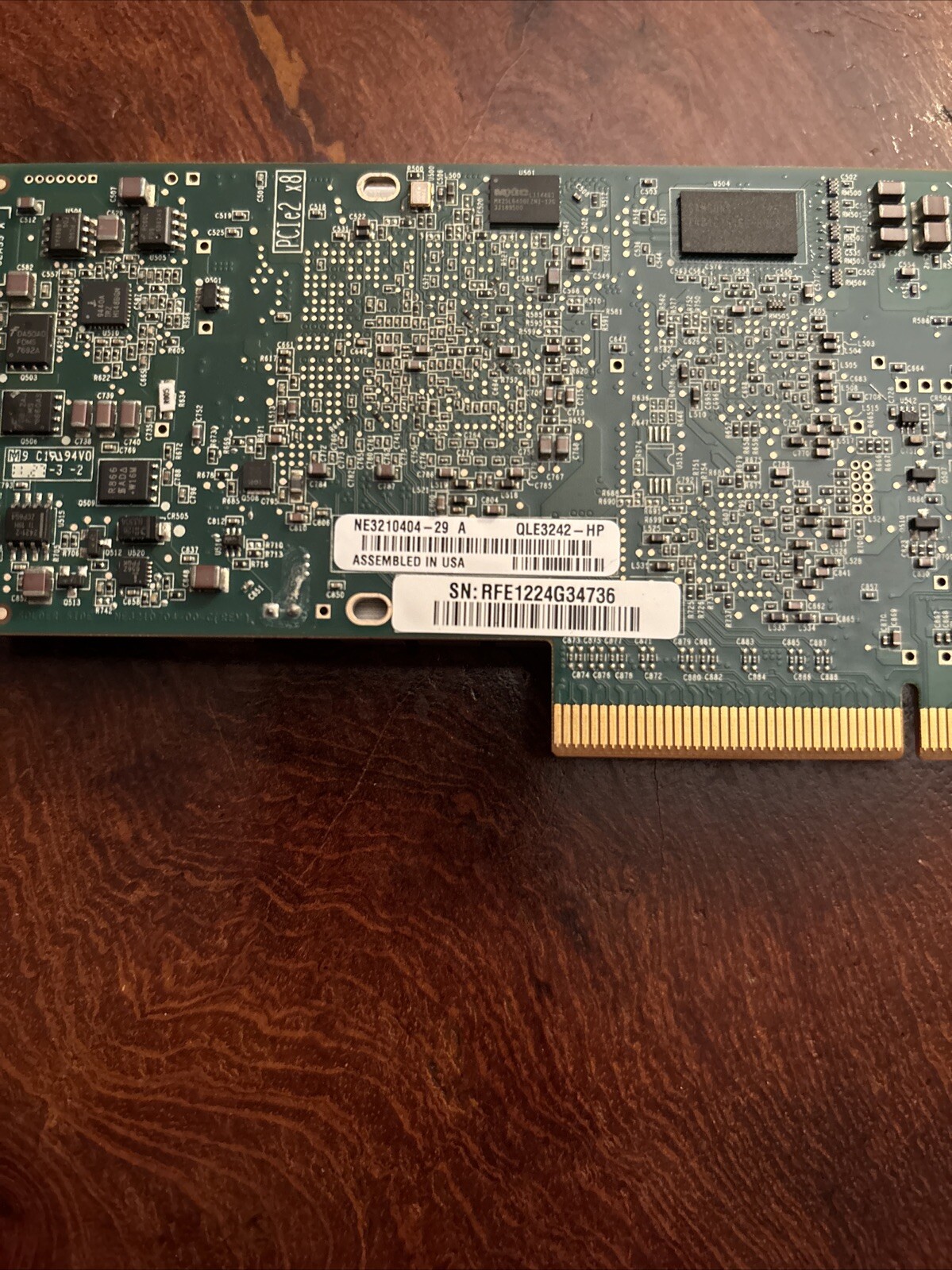 HP NC523SFP QLE3242-HP Dual Port 10Gb Ethernet 10GbE SFP+ PCI-E NIC Network