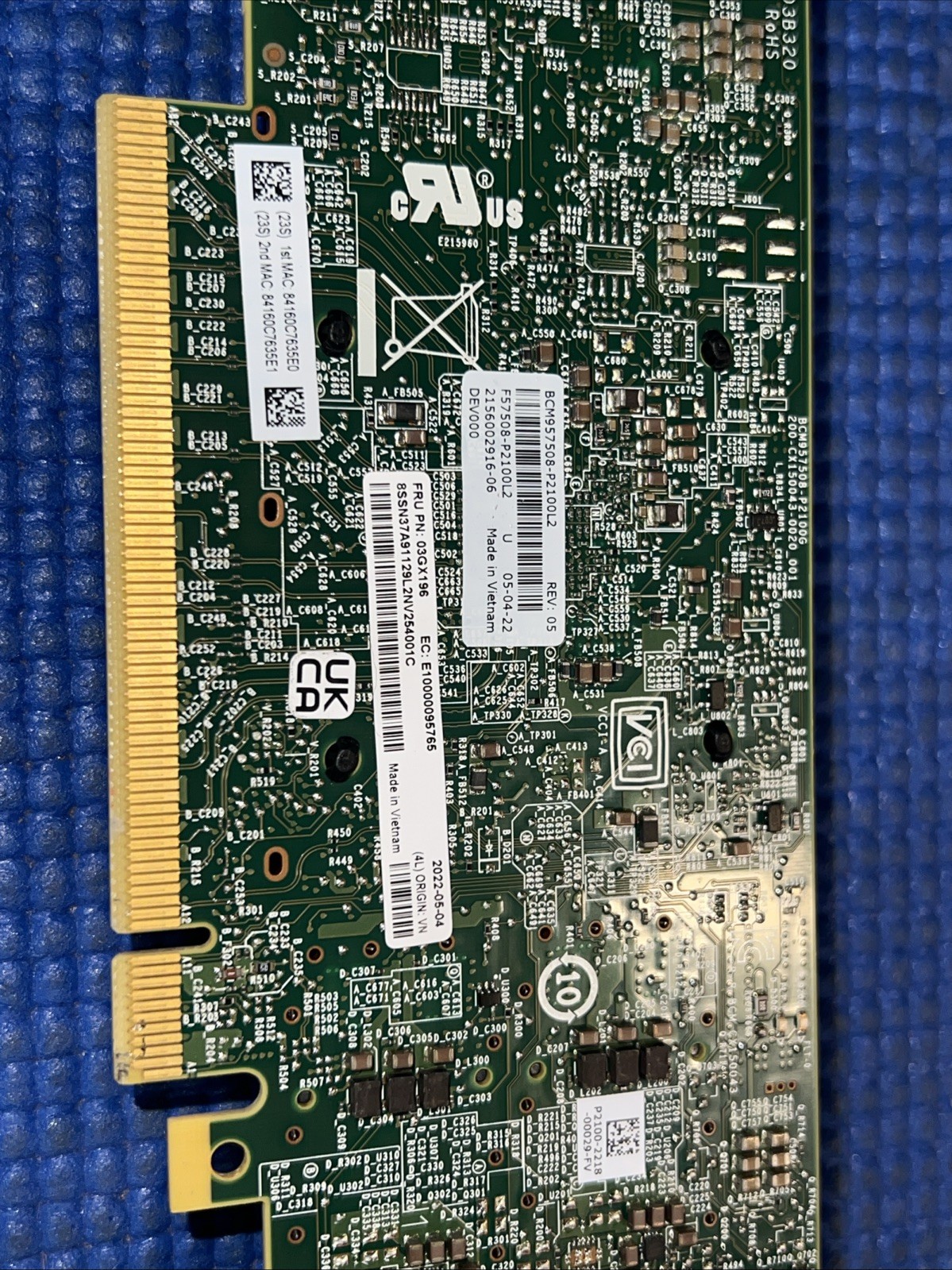 Broadcom BCM957508-P2100 Network Card Dual 100Gb