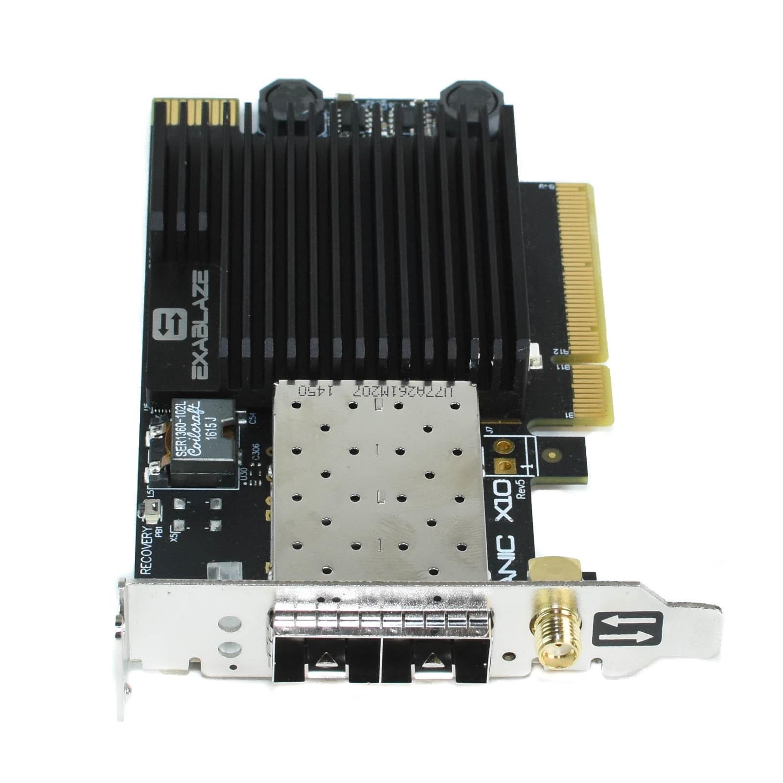 Exablaze ExaNIC X10 Dual-Port Ultra Low Latency 10GbE PCI-E 3.0 NIC FPGA SFF