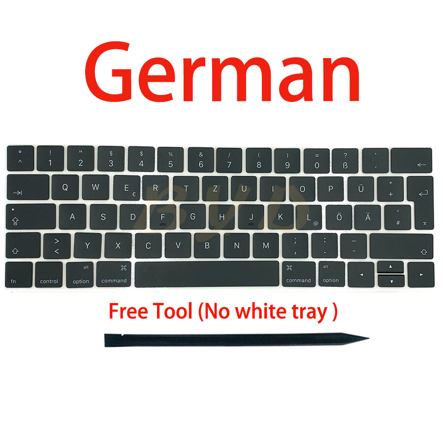 Germany DE Keyboard keys keycaps For Macbook Pro Retina 13″ A1706 15″ A1707 2016