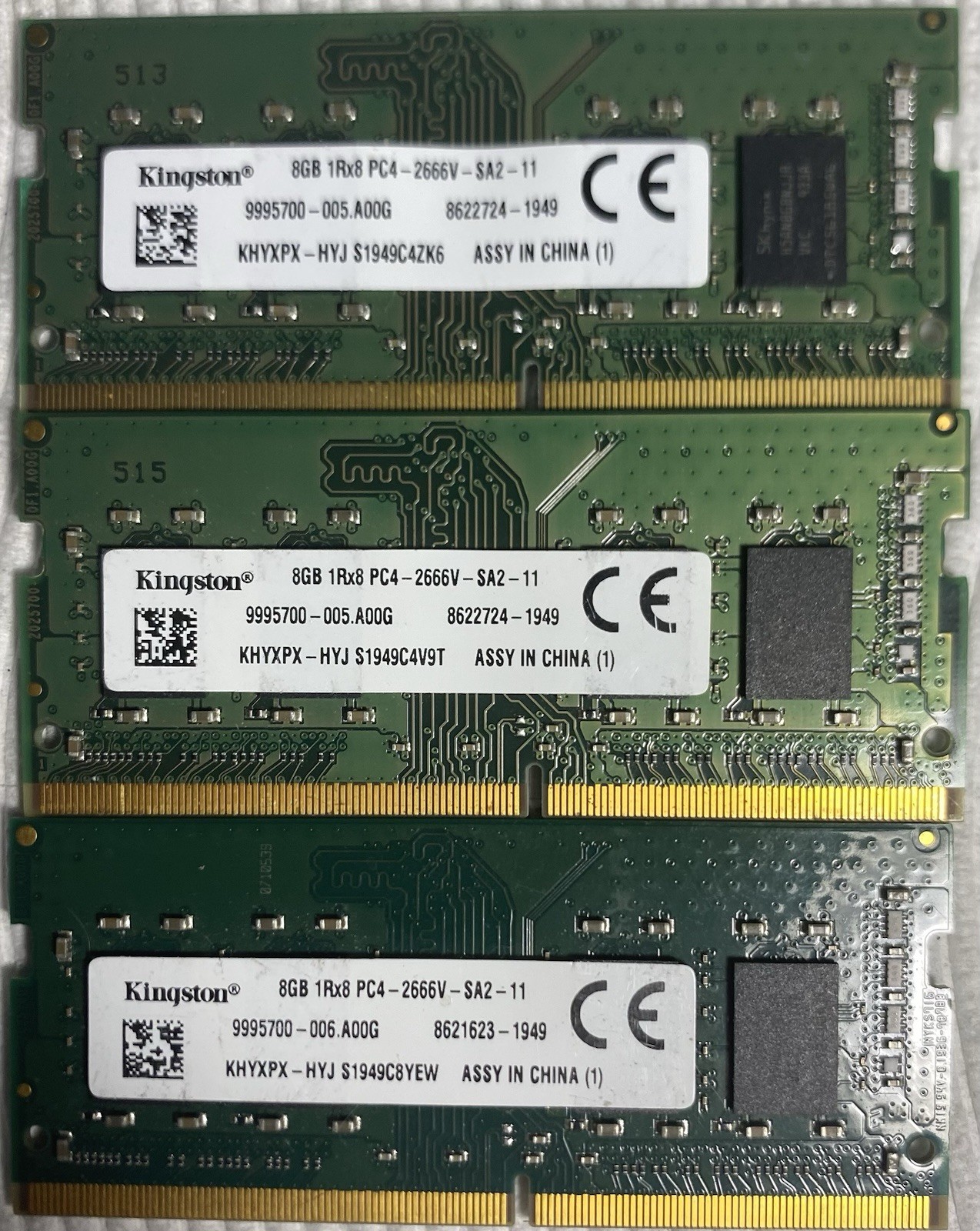 Kingston 8GB 1Rx8 PC4-3200AA SO-DIMM Memory RAM 9995700-006.A00G