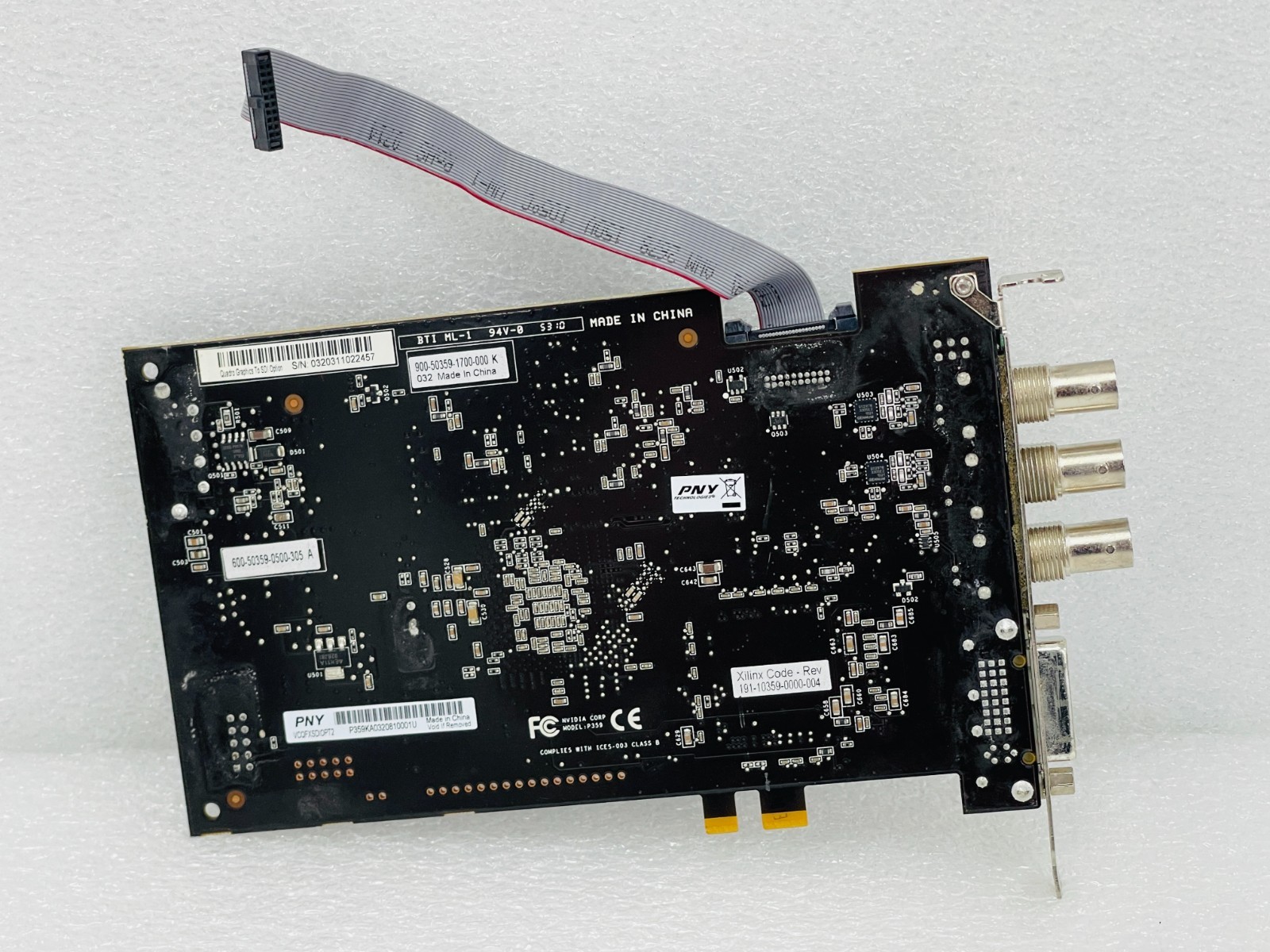 USED – NVIDIA PNY VCQFXSDIOPT2 Quadro Graphics to SDI Option Adapter /Free Shipp