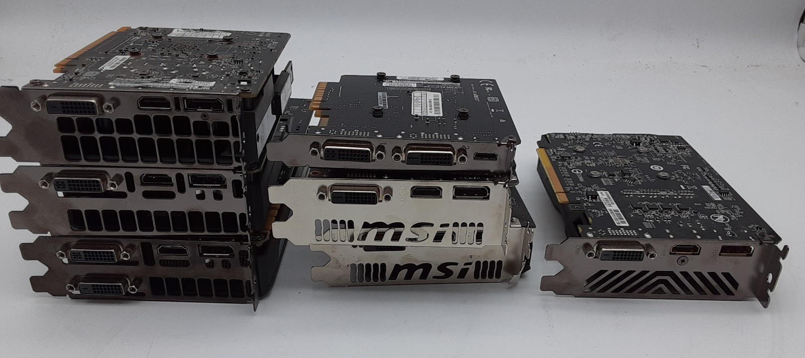 *LOT OF 7* Mixed Brand and Model Graphics Cards GPUs | Tested | See Description