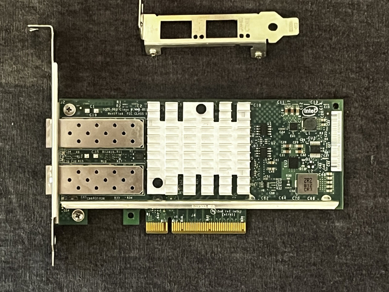 Intel X520-DA2 Dual Port SFP PCIe Network Adapter Low Profile Full Height
