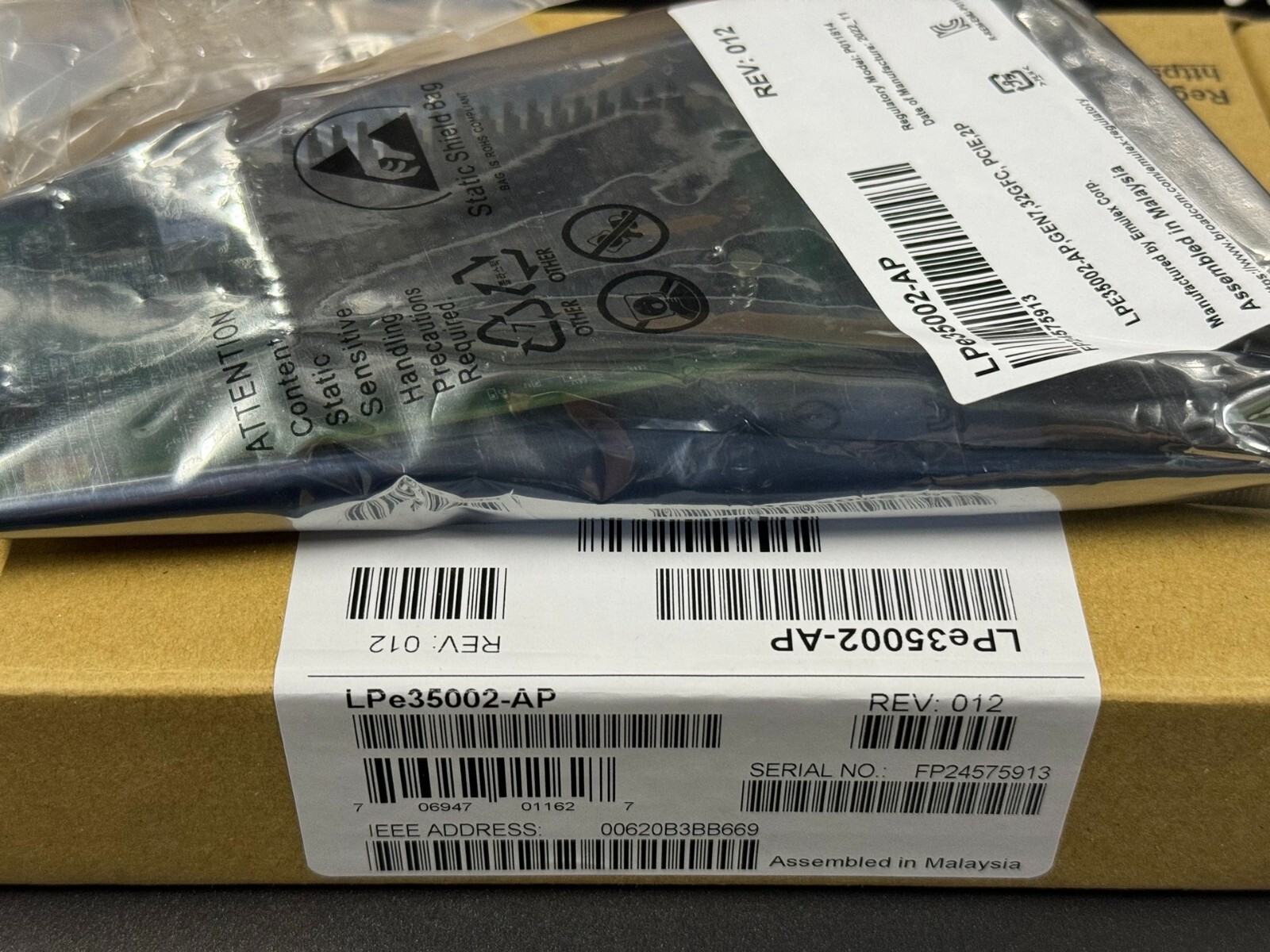 NEW DELL EMULEX LPE35002-AP GEN7 HBA 2Port 32G Optical LC SFP+ PCIe4.0