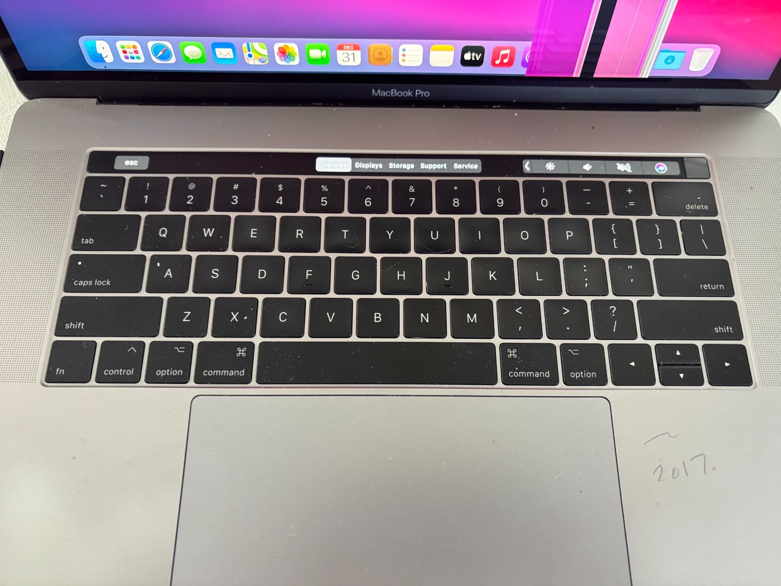 Apple MacBook Pro A1707 2017 15″ i7 2.9GHZ 16GB 512GB Defect SCREEN AS IS