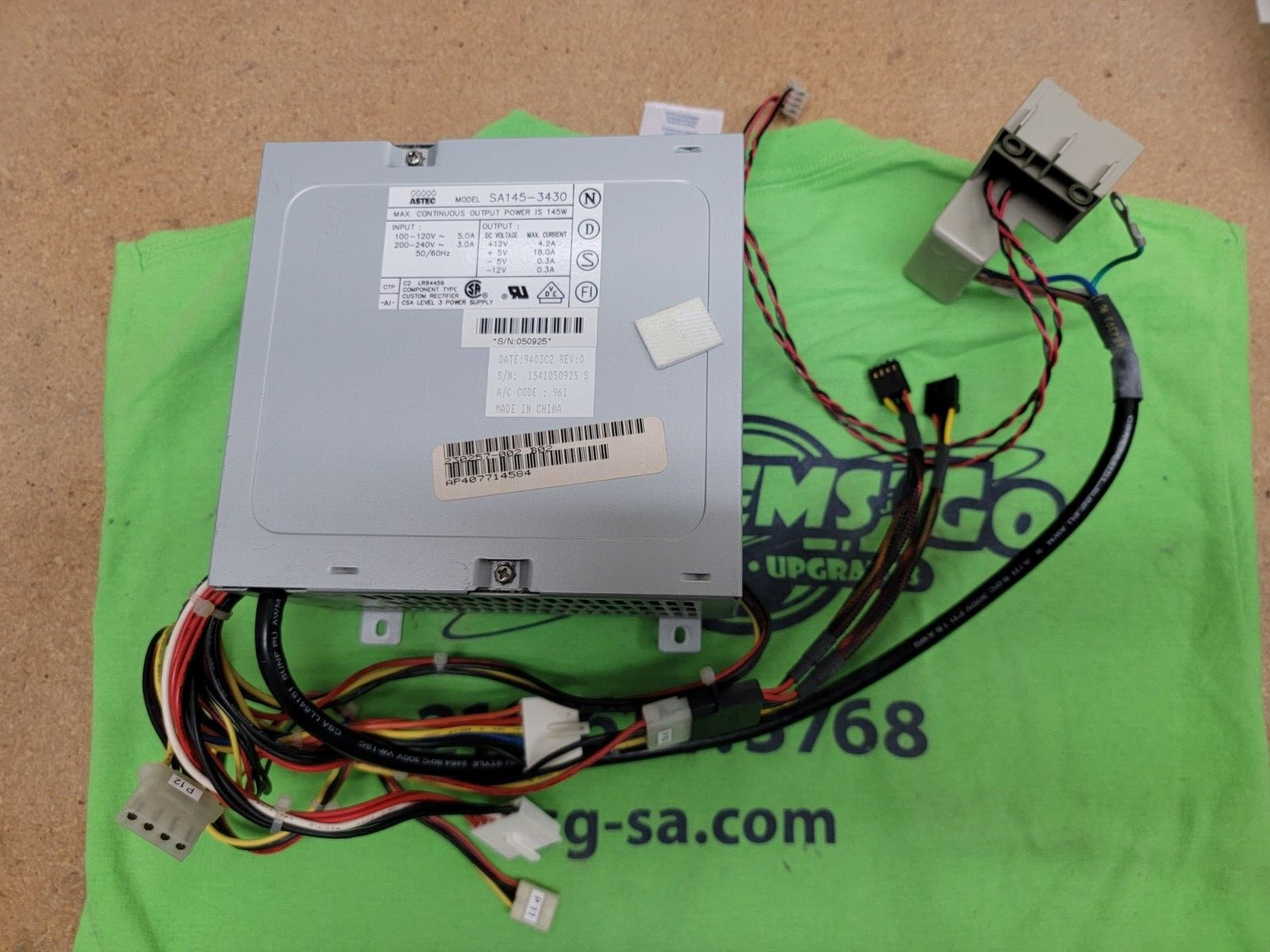 ASTEC SA145-3430 AT 145W POWER SUPPLY with Power Switch (See Pictures)