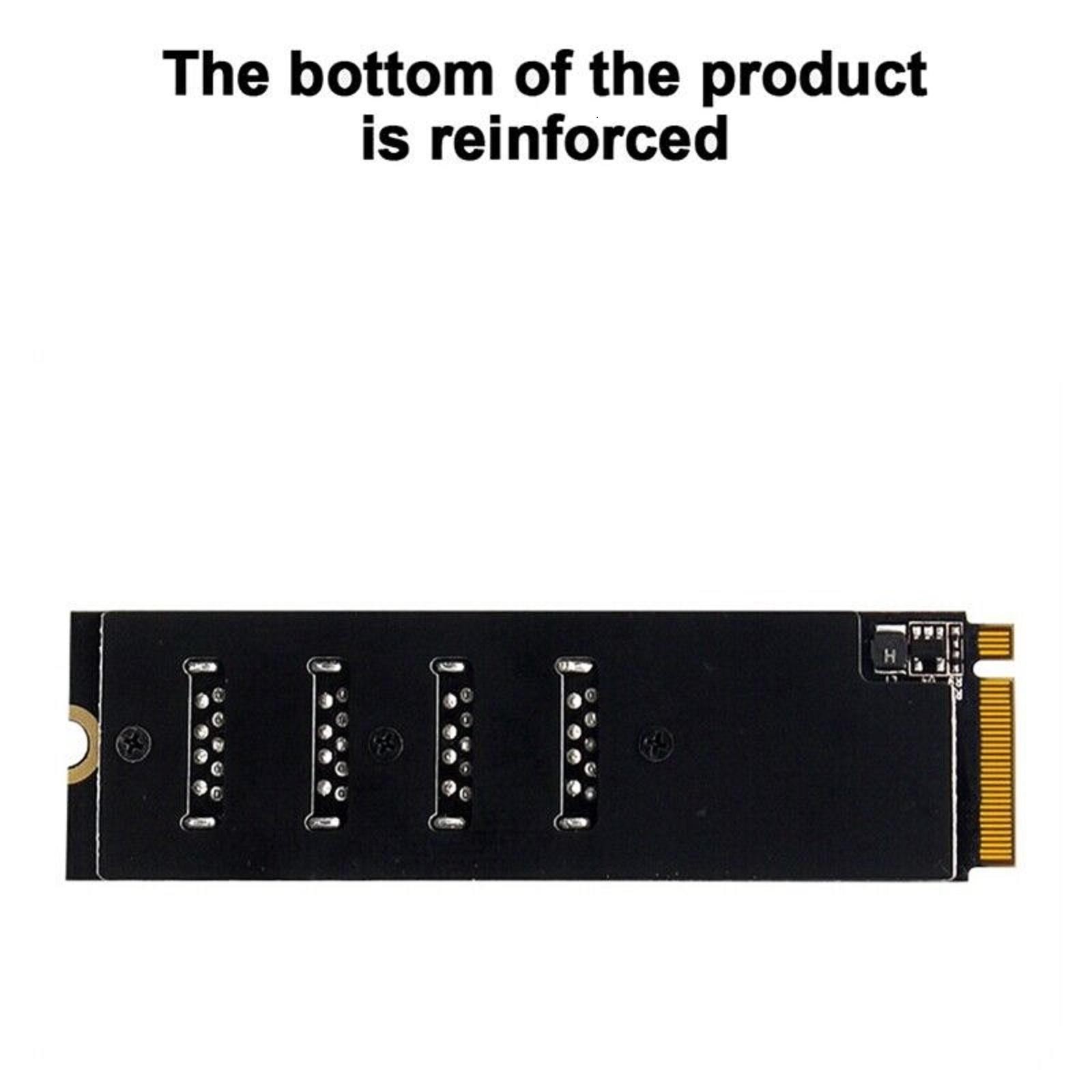 USB 3.0 PCI-E Riser Card M.2 to PCIE Extender Adapter Card 4 Port Adapter Card h