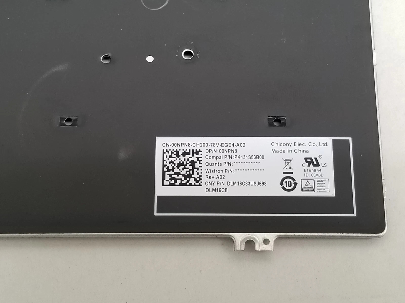 Backlit Keyboard For Dell Latitude 7280 7290 7380 7389 7390 Laptops 0NPN8