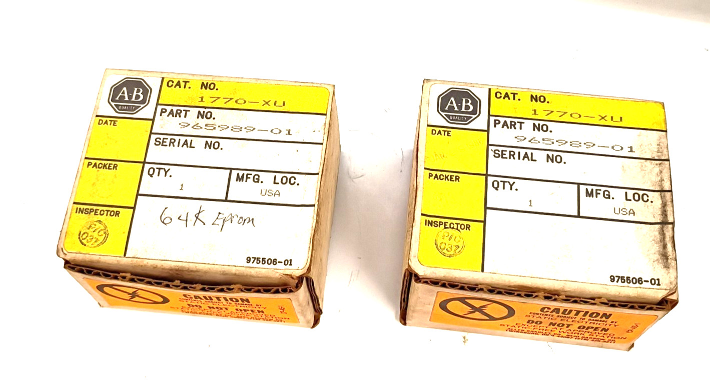 ALLEN BRADLEY 1771-XU SERIES B MINI -PLC-2/15 PROCESSOR EPROM (28-PIN, UV)