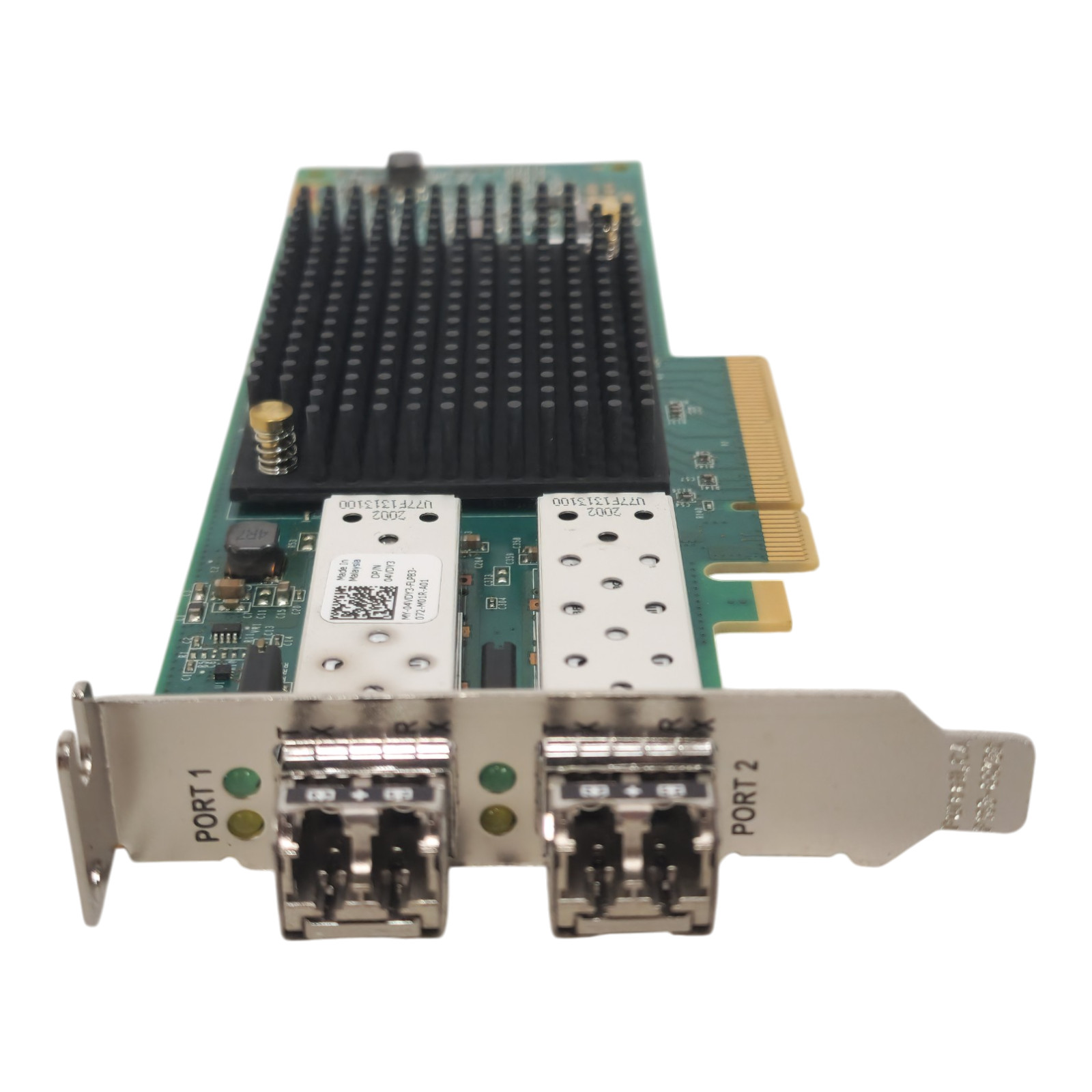 Dell Emulex LPe35002 Dual Port 32Gb FC SFP+ HBA HH 4VDY3 + 2x 32Gb SFP+