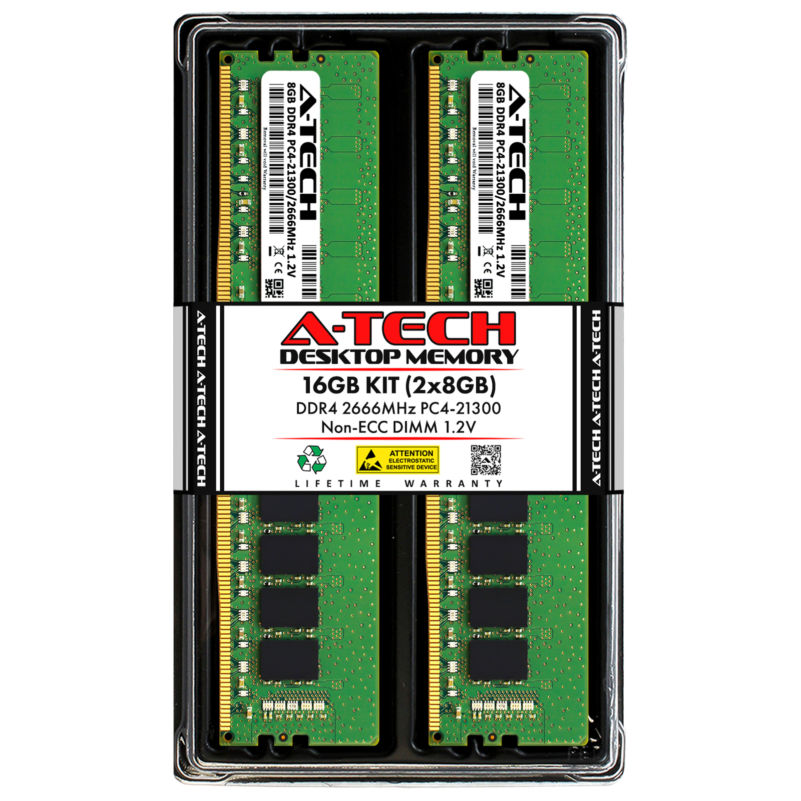 16GB 2x8GB DDR4-2666 GIGABYTE GA-X99-UD4 GA-B150M-D3H GA-B250-FinTech Memory RAM