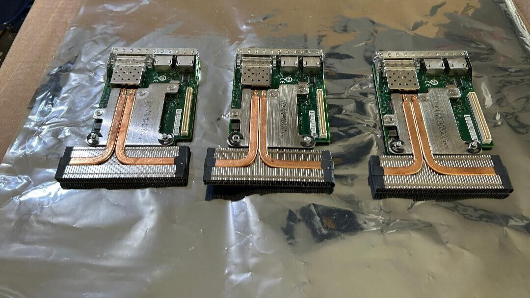 Qty.3 Dell 0C63DV X520 2x 10GbE 2x 1Gb I350 Ethernet Network Daughter Card C63DV