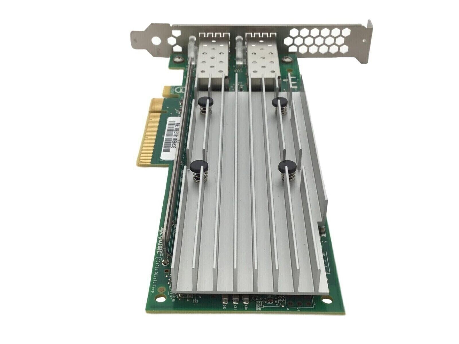25GbE SFP28 Dual Port NIC QLogic PCIe x8 Ethernet Network Adapter High Profile